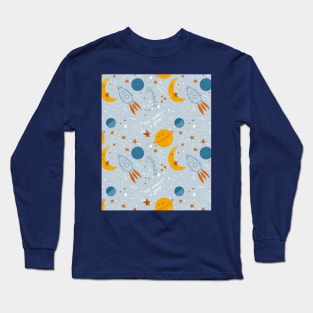 Cute baby cosmic pattern Long Sleeve T-Shirt